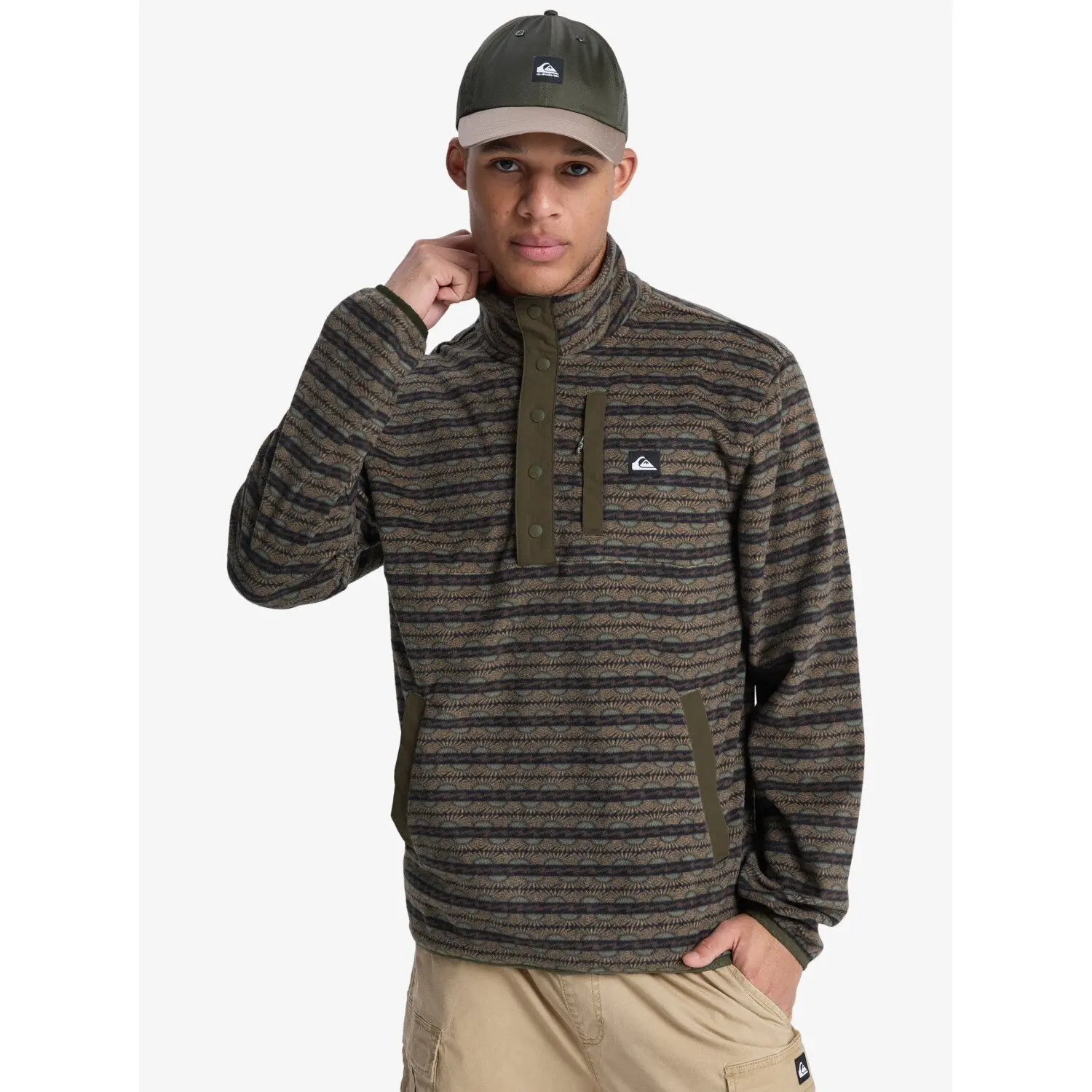 Quiksilver Men's Marron Fleece No Destination Hs