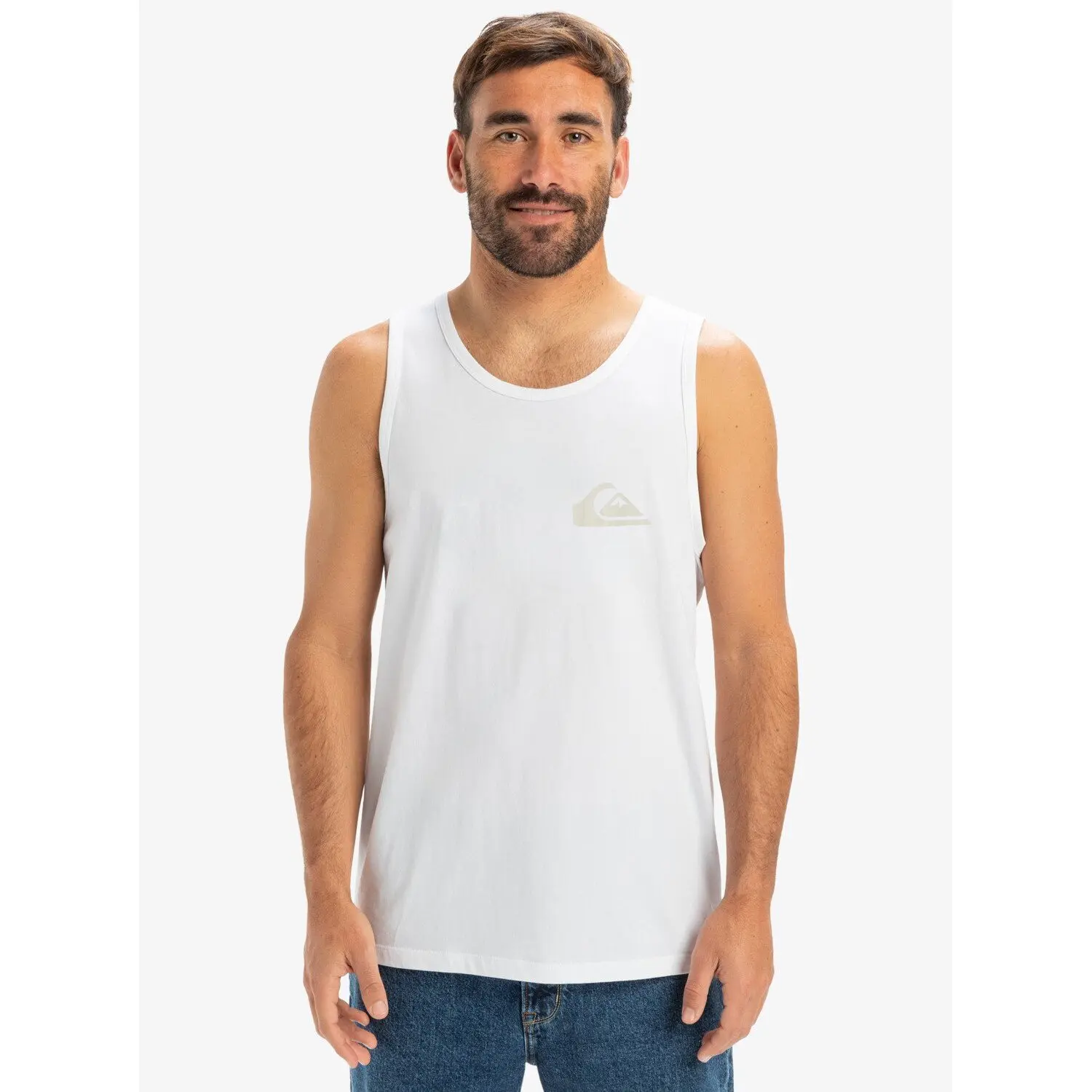 Quiksilver Men's Blanc Tank Top Ev Comp Logo