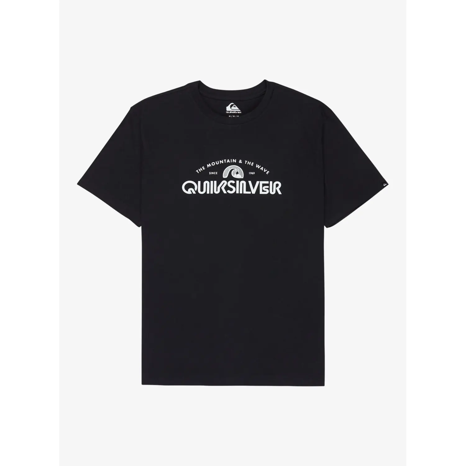 Quiksilver Men's Noir Round Neck T-Shirt Ev Vista