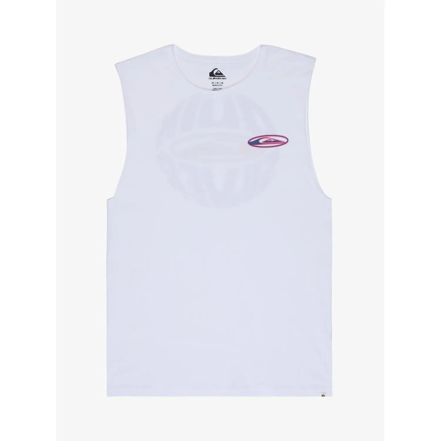 Quiksilver Men's Blanc Sleeveless T-Shirt Ev Quikglobe Muscle