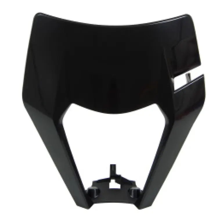 Plastique plaque phare RTech KTM 125 EXC 17-19 noir