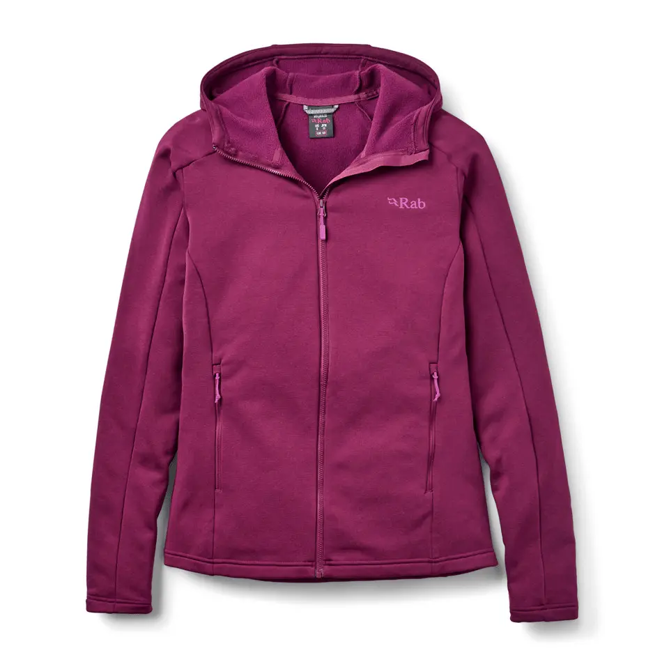 Women's hooded fleece Rab Covex