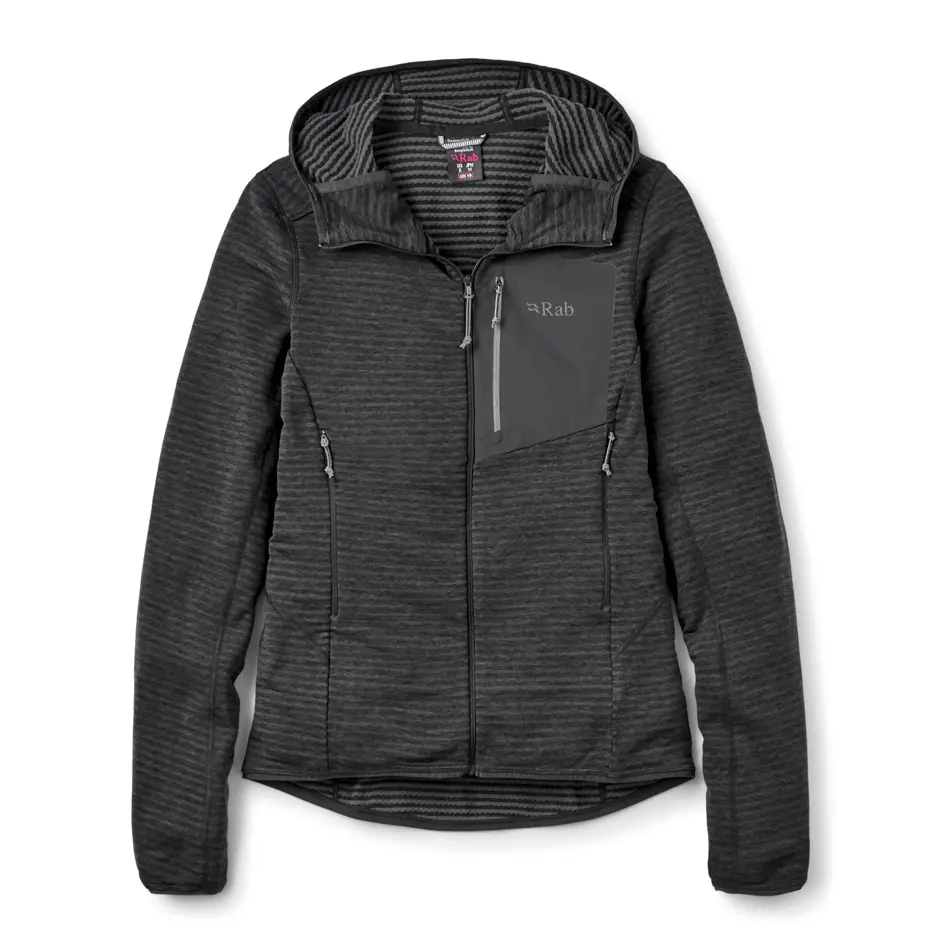 Women's zip-up hoodie fleece Rab Ascendor Light