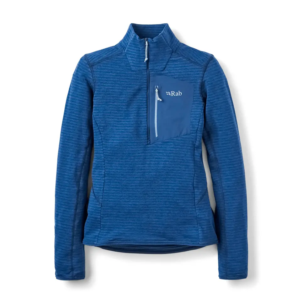 Women's 1/2 zip fleece Rab Ascendor Light