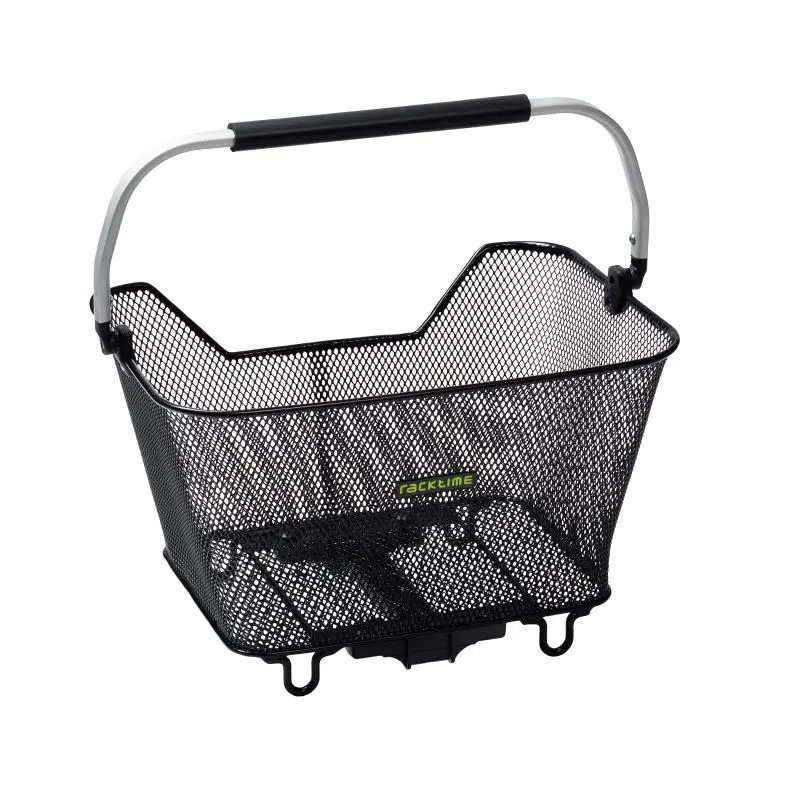 Racktime Noir Hinterer Fahrradkorb Baskit Deluxe 2.0 Snapit 2.0