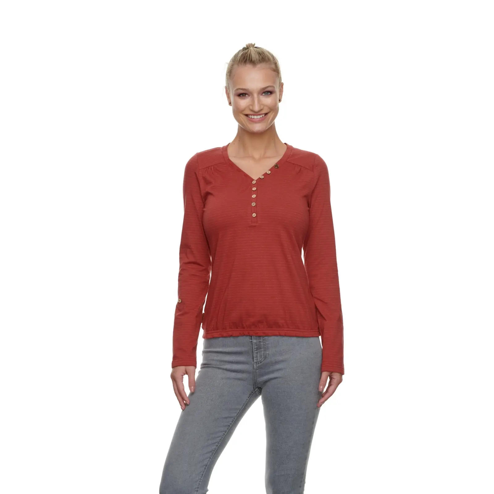 Damen Organic Langarm-T-Shirt Ragwear Pinch