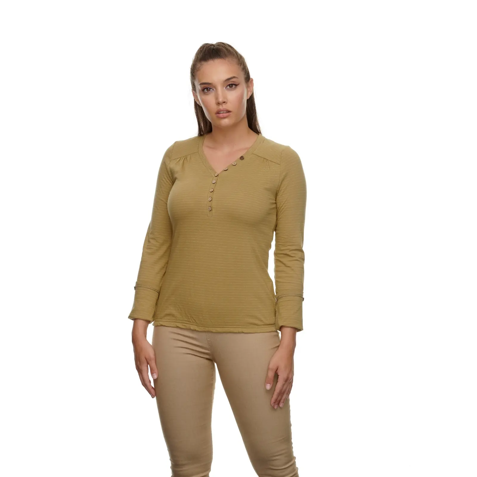 Damen Organic Langarm-T-Shirt Ragwear Pinch