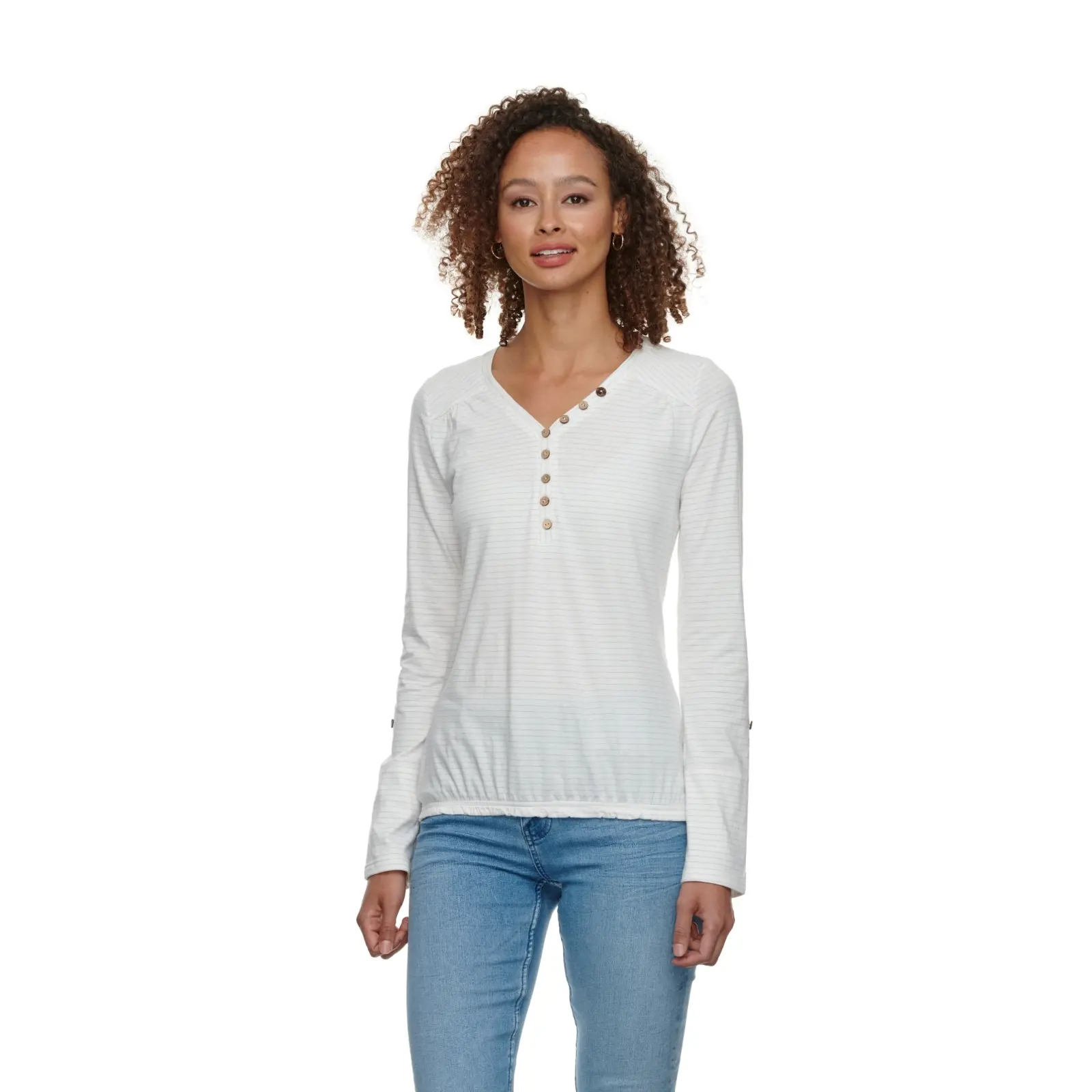 Damen Organic Langarm-T-Shirt Ragwear Pinch