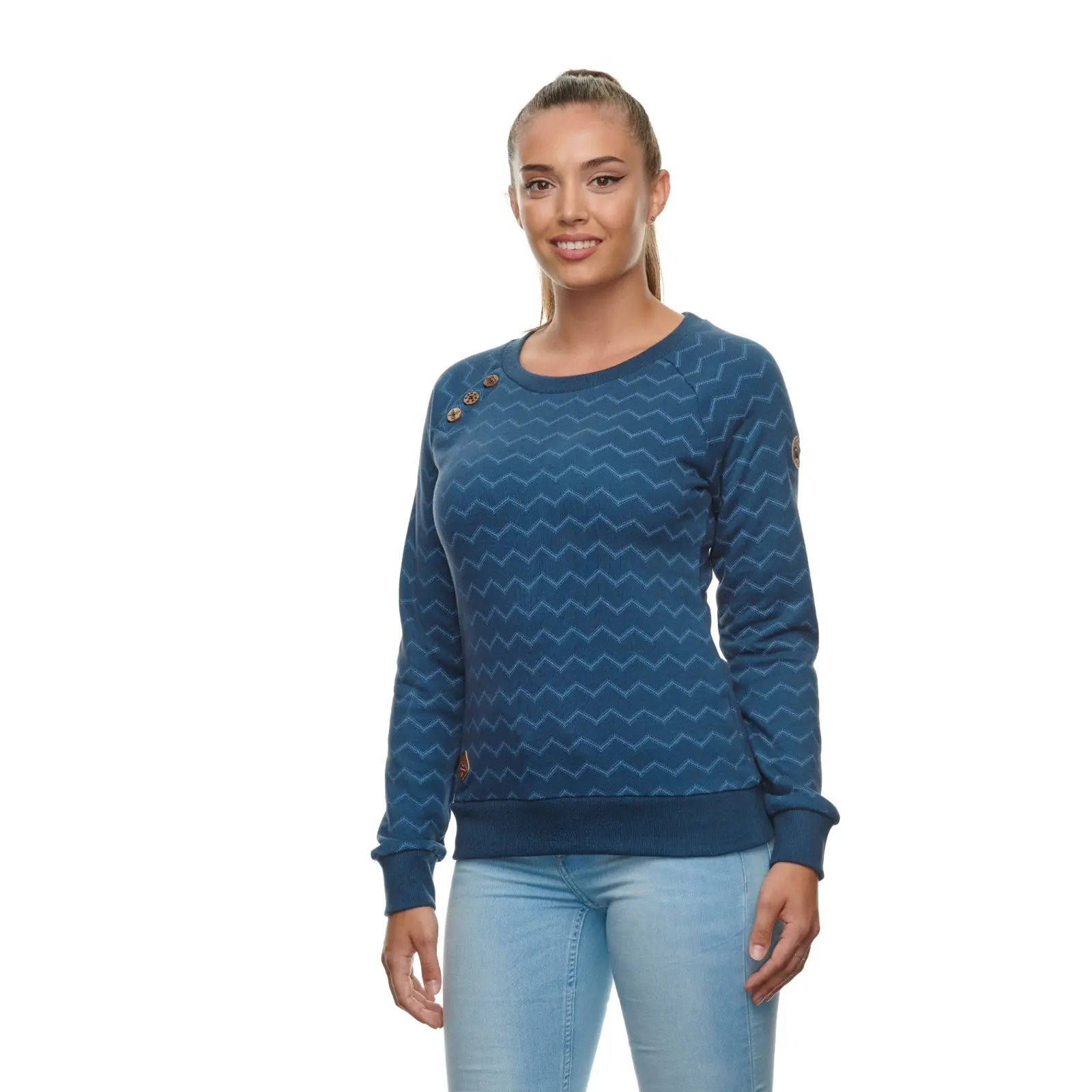 Sweatshirt Damen Ragwear Daria Chevron