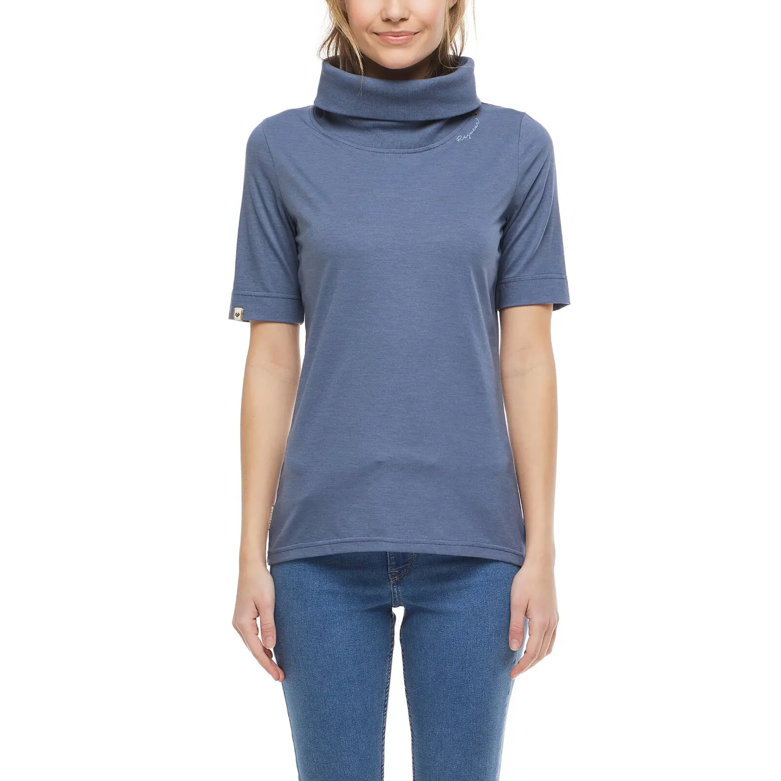 Rollkragen-T-Shirt aus Baumwolle Damen Ragwear Lektra
