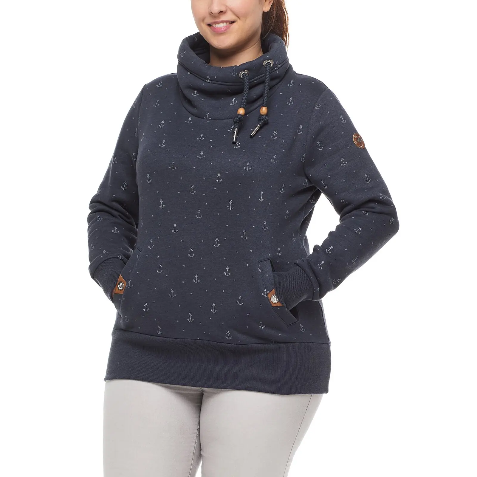 Hoodie Damen Ragwear Rylie Marina Plus