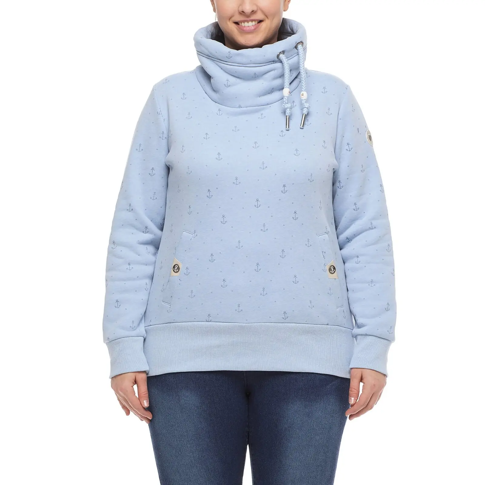 Hoodie Damen Ragwear Rylie Marina Plus