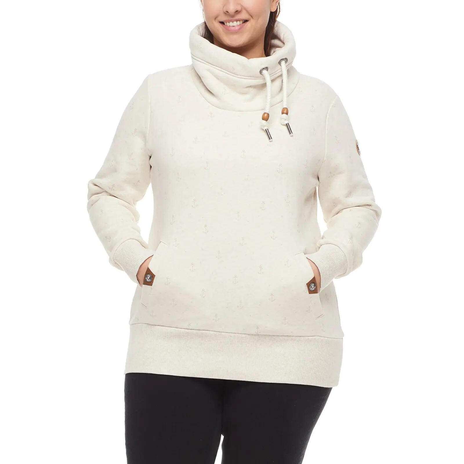 Hoodie Damen Ragwear Rylie Marina Plus