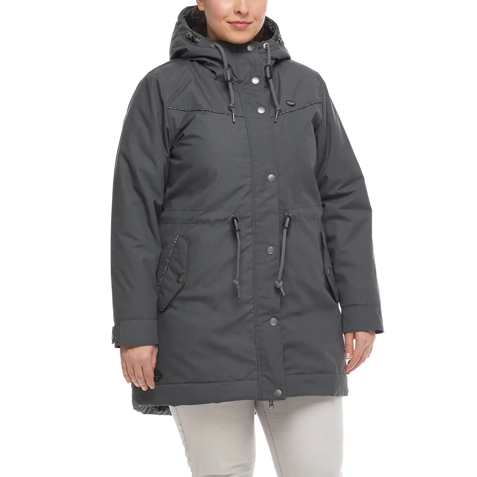 Ragwear Women's Gris Parka Canny Plus