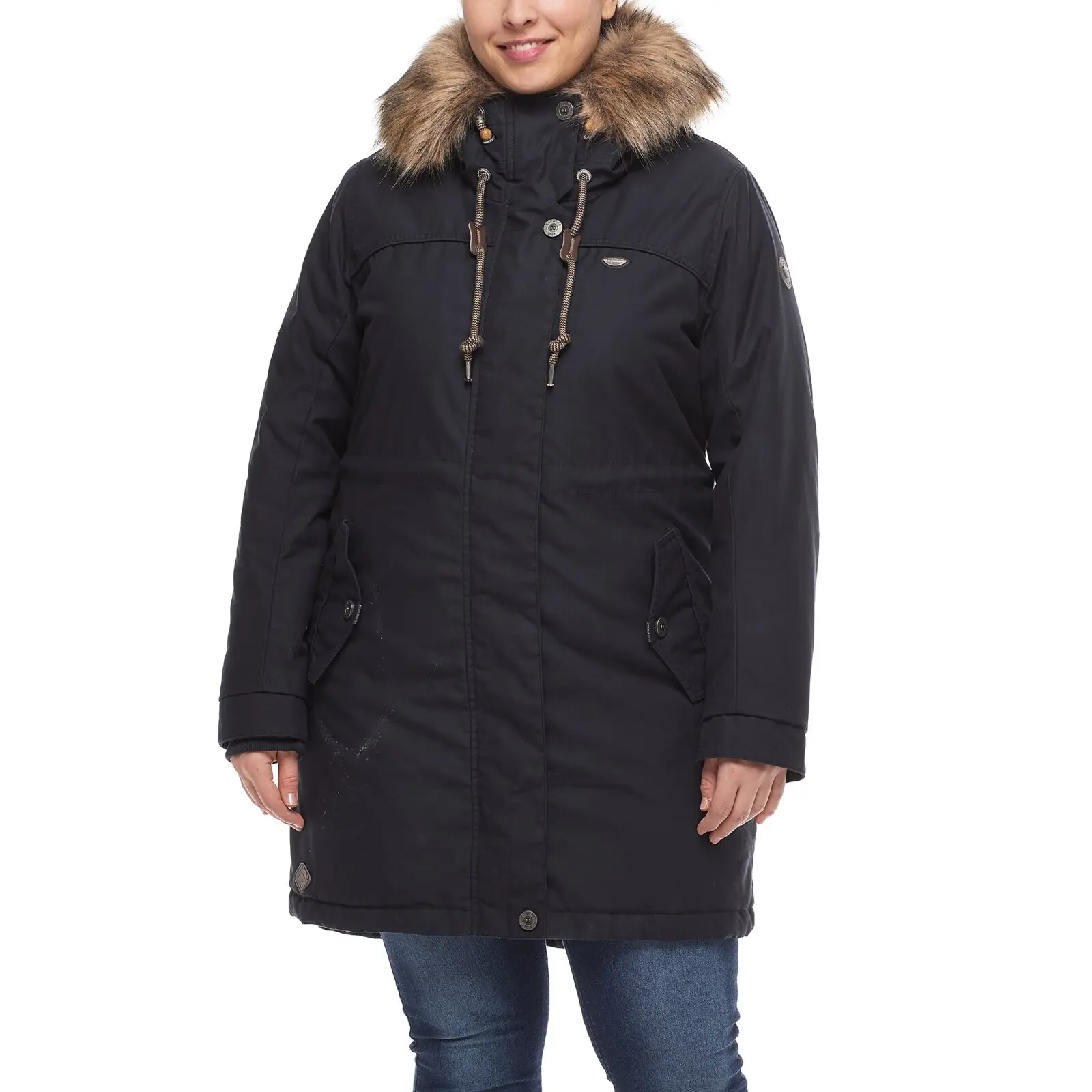 Ragwear Women's Bleu Parka Tawny Plus