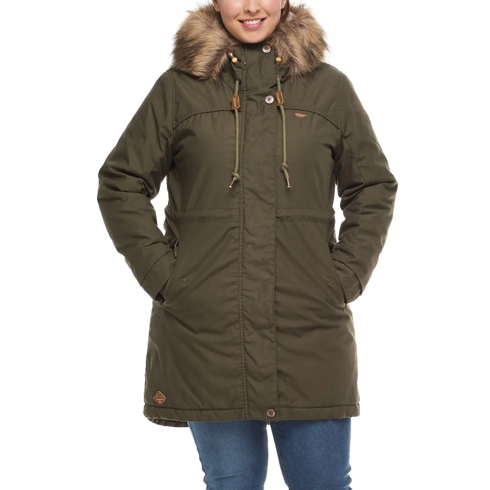 Ragwear Women's Vert Parka Tawny Plus