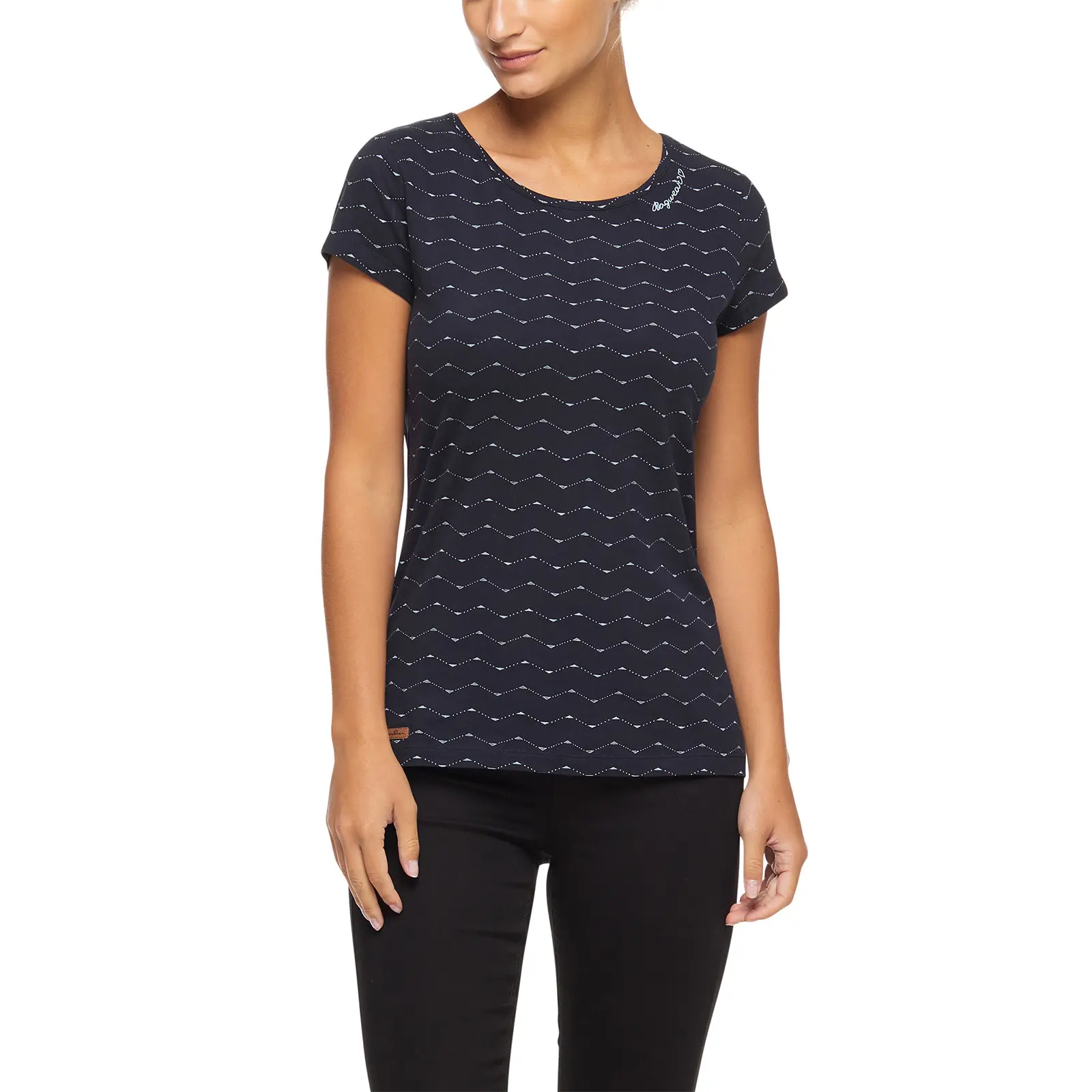 Damen T-Shirt Ragwear Mint Zig Zag