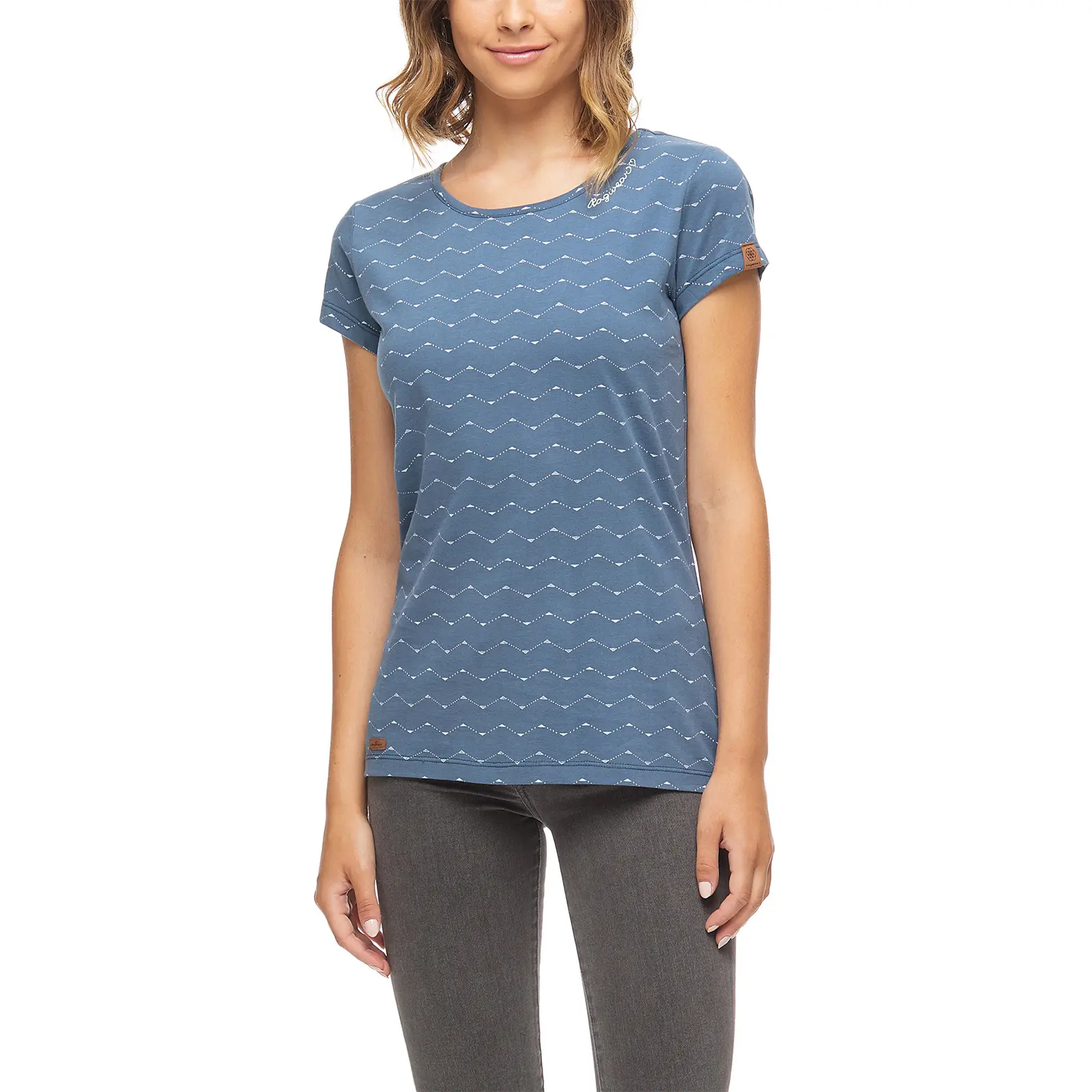 Damen T-Shirt Ragwear Mint Zig Zag