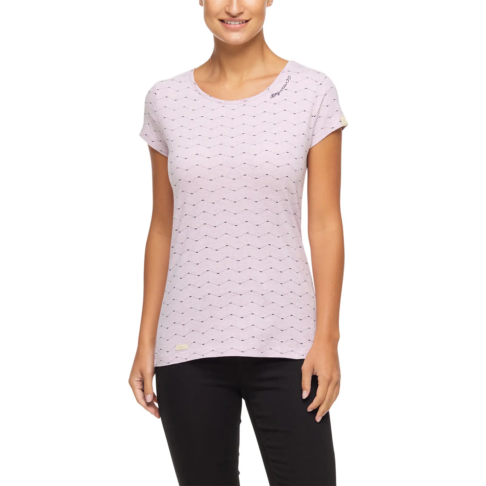 Damen T-Shirt Ragwear Mint Zig Zag