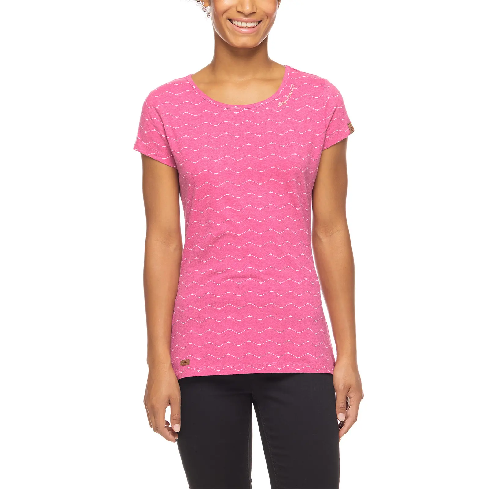Damen T-Shirt Ragwear Mint Zig Zag
