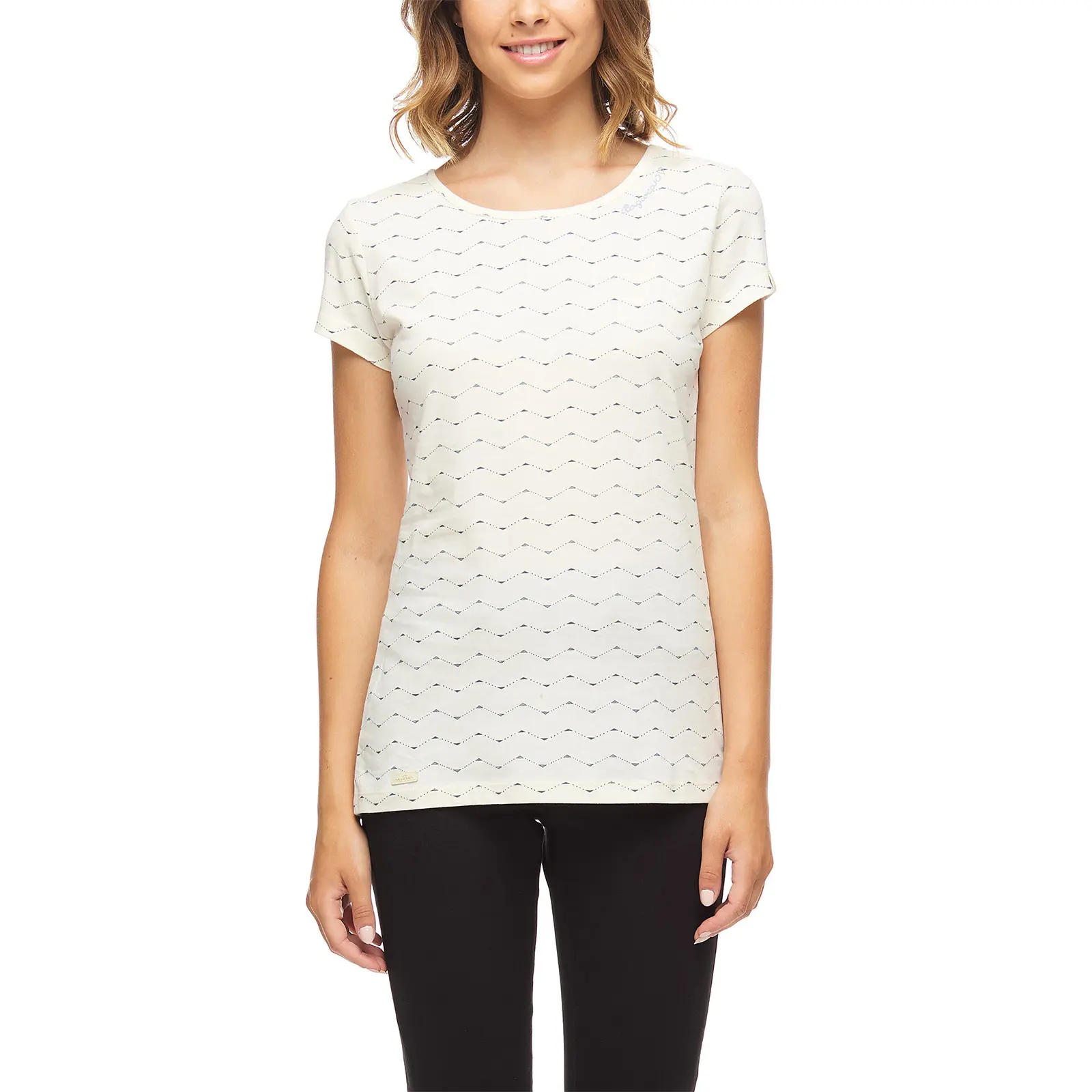 Damen T-Shirt Ragwear Mint Zig Zag