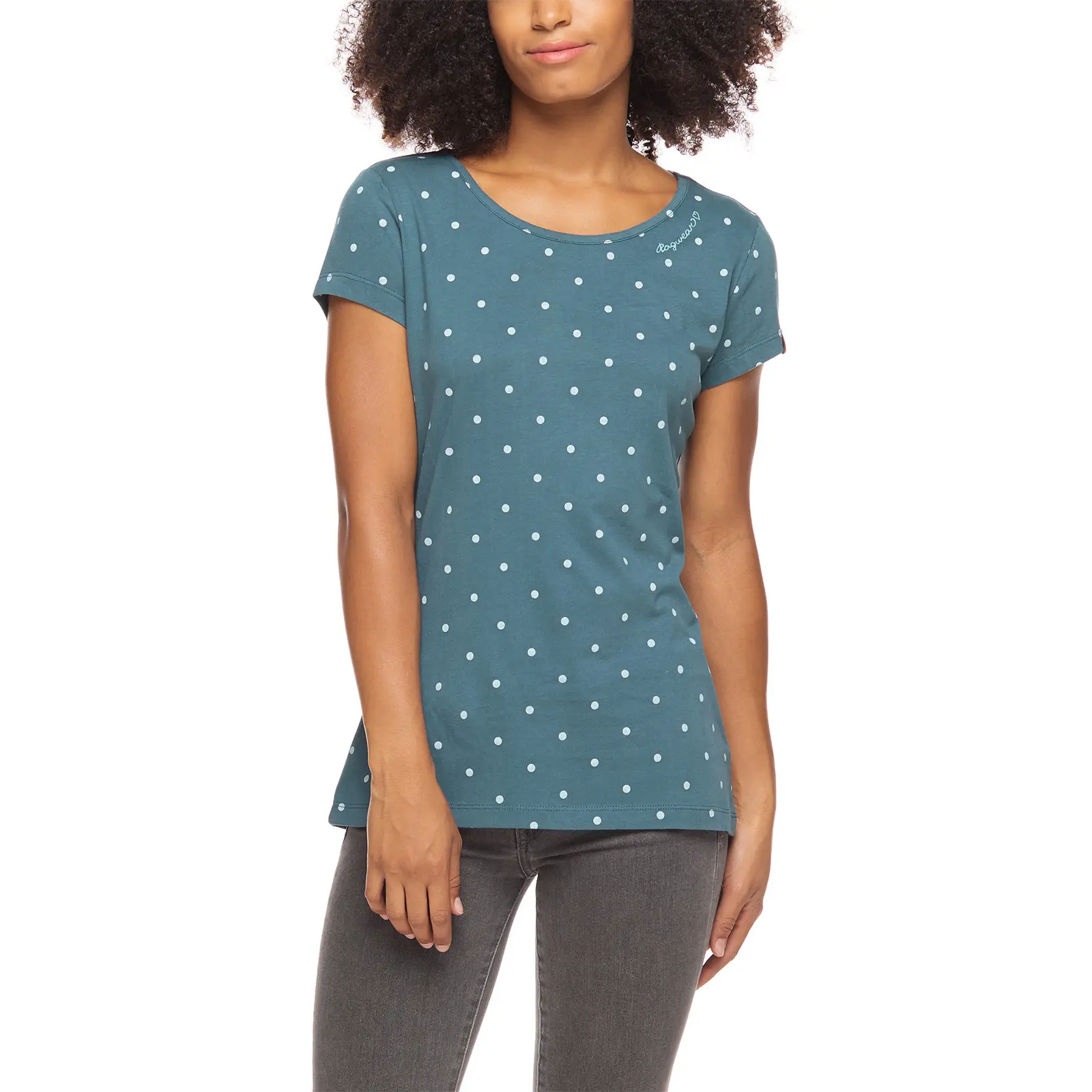 T-Shirt aus Baumwolle für Damen Ragwear Mint Dots