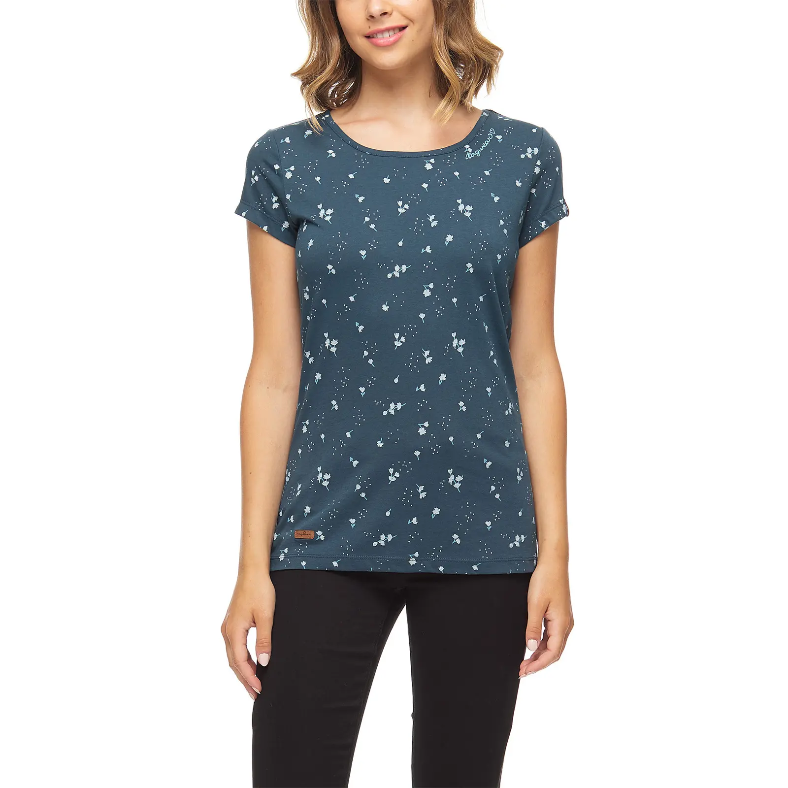 Damen T-Shirt Ragwear Mint Flower