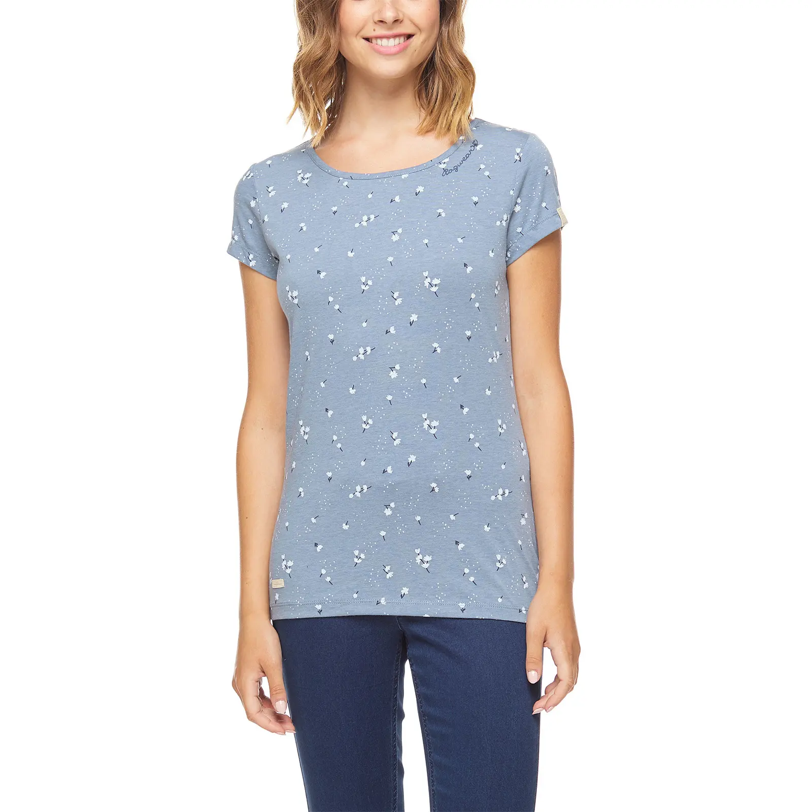 Damen T-Shirt Ragwear Mint Flower