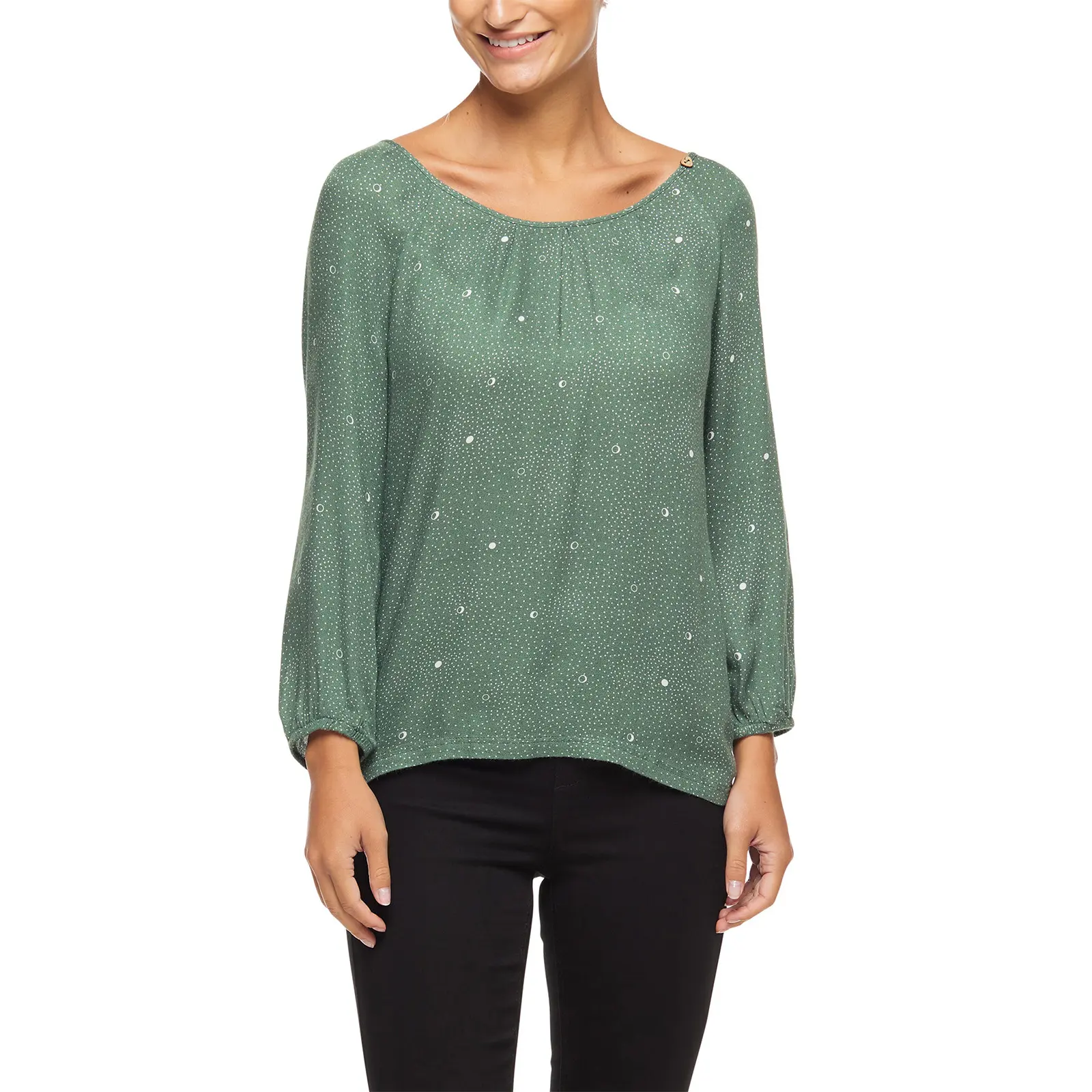 Langärmelige Bluse, Damen Ragwear Geny Print