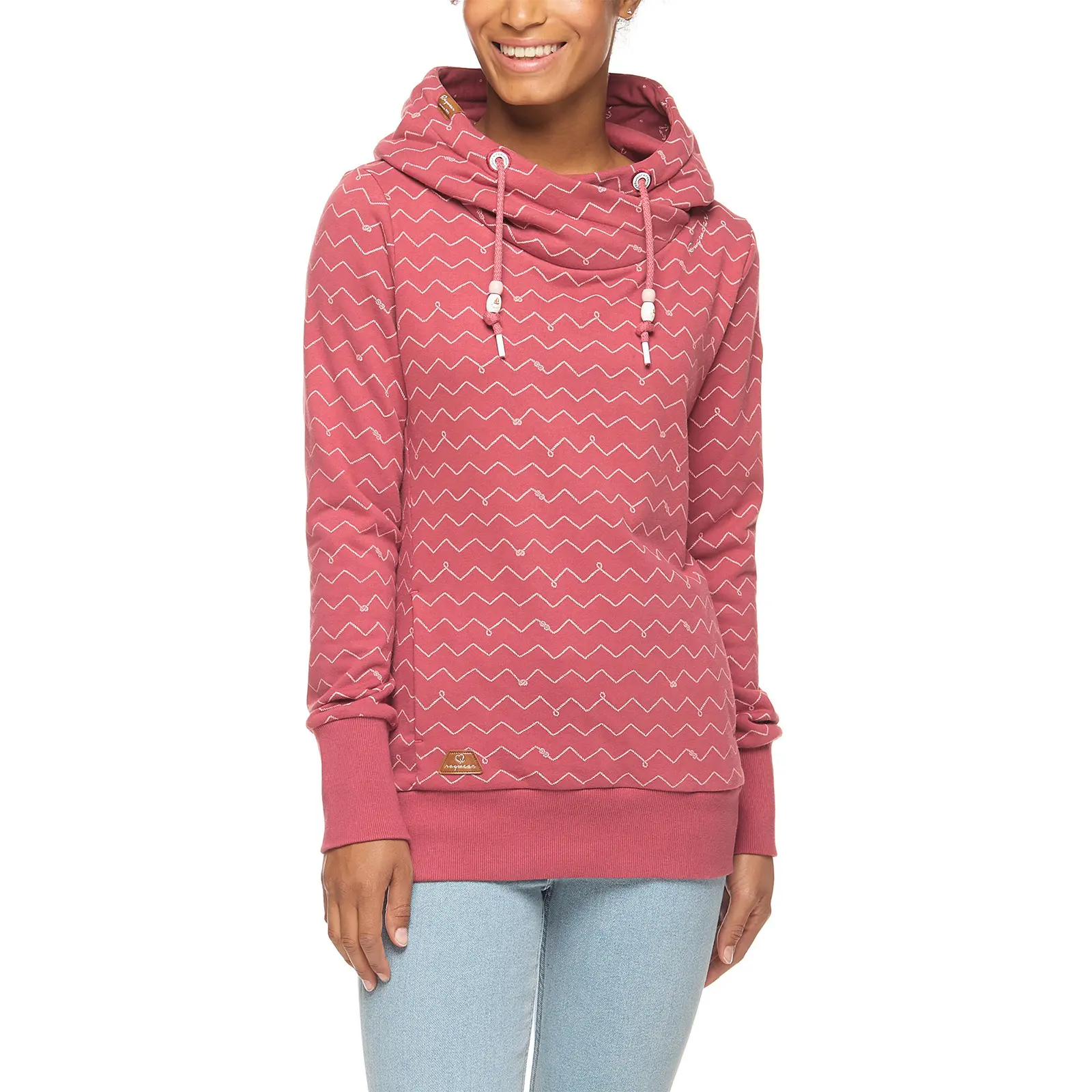 Hoodie Damen Ragwear Gripy Zig Zag
