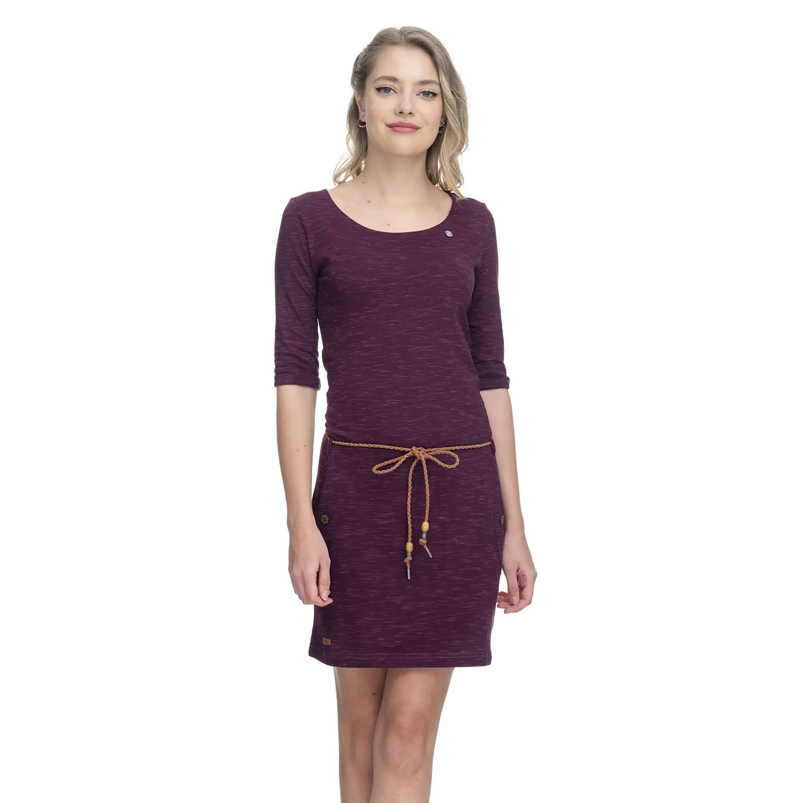 Kleid Damen Ragwear Tanya Slub