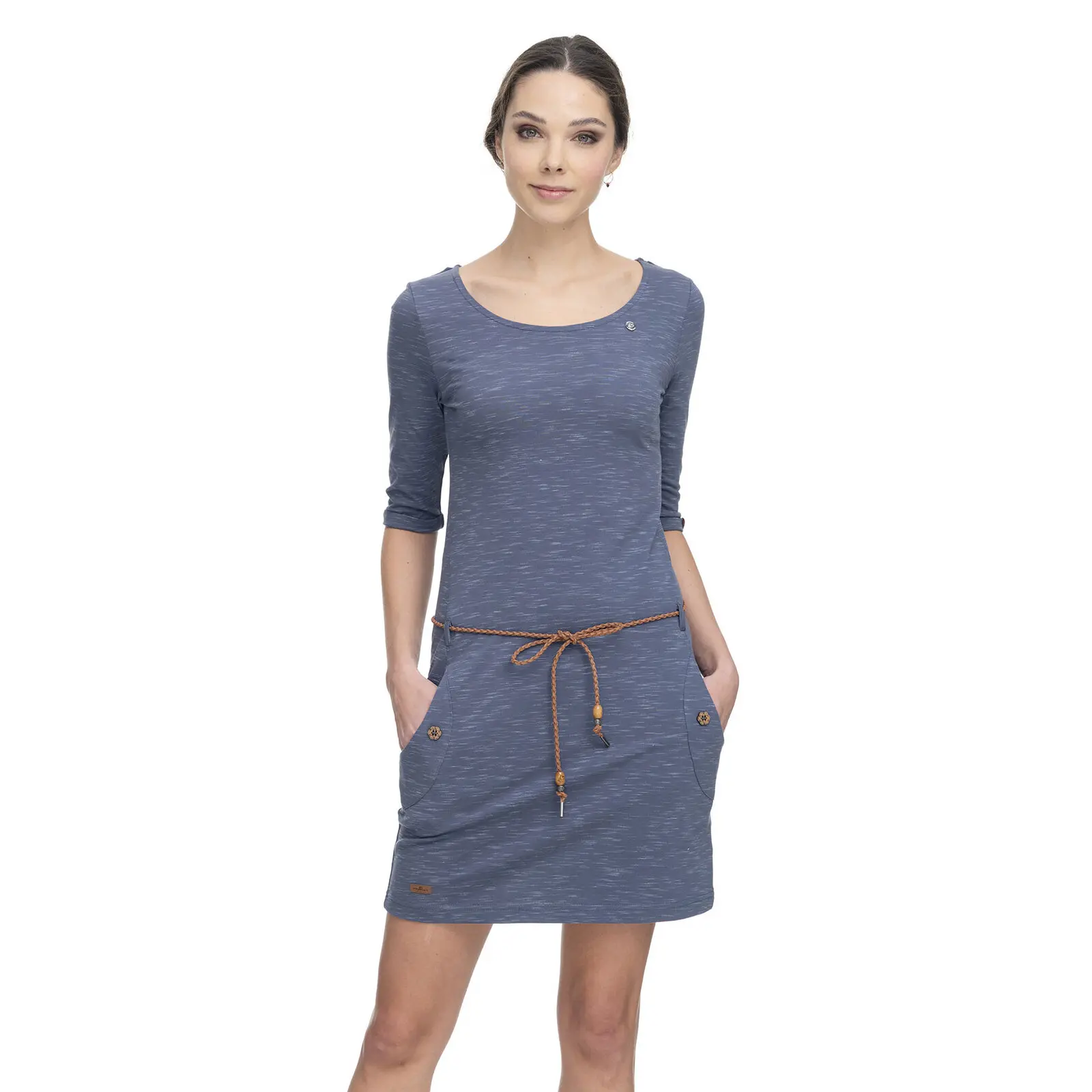 Kleid Damen Ragwear Tanya Slub