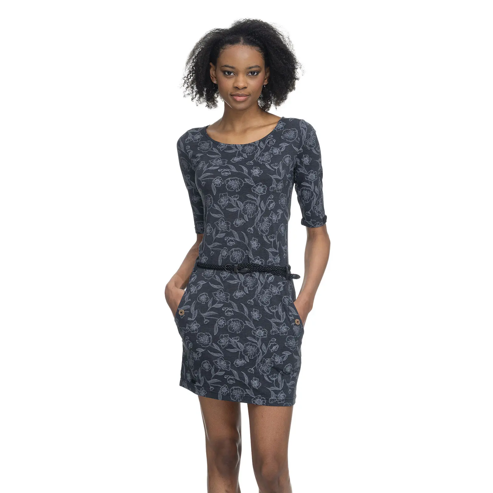 Blumenmuster Kleid Damen Ragwear Tanya