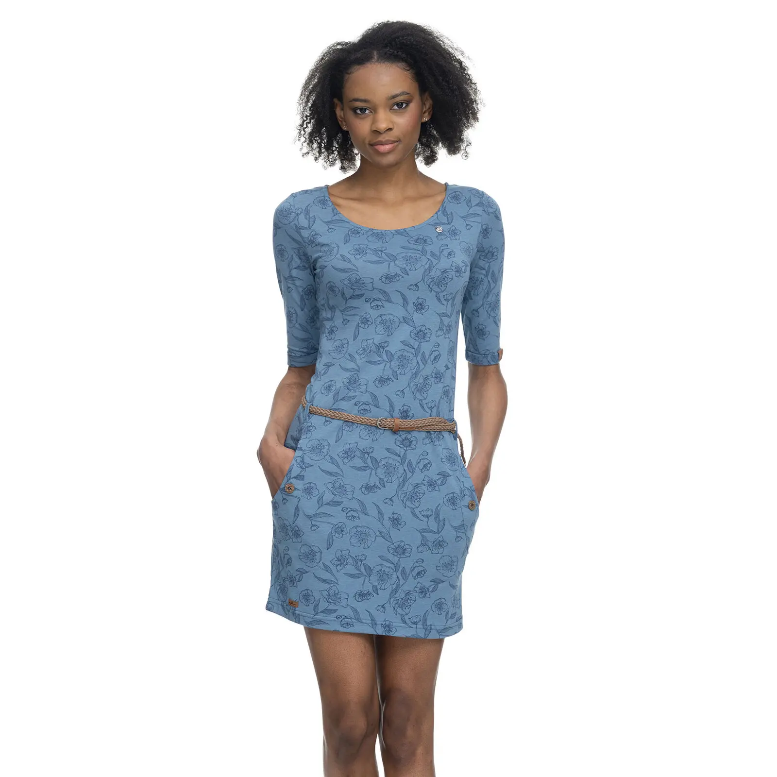 Blumenmuster Kleid Damen Ragwear Tanya