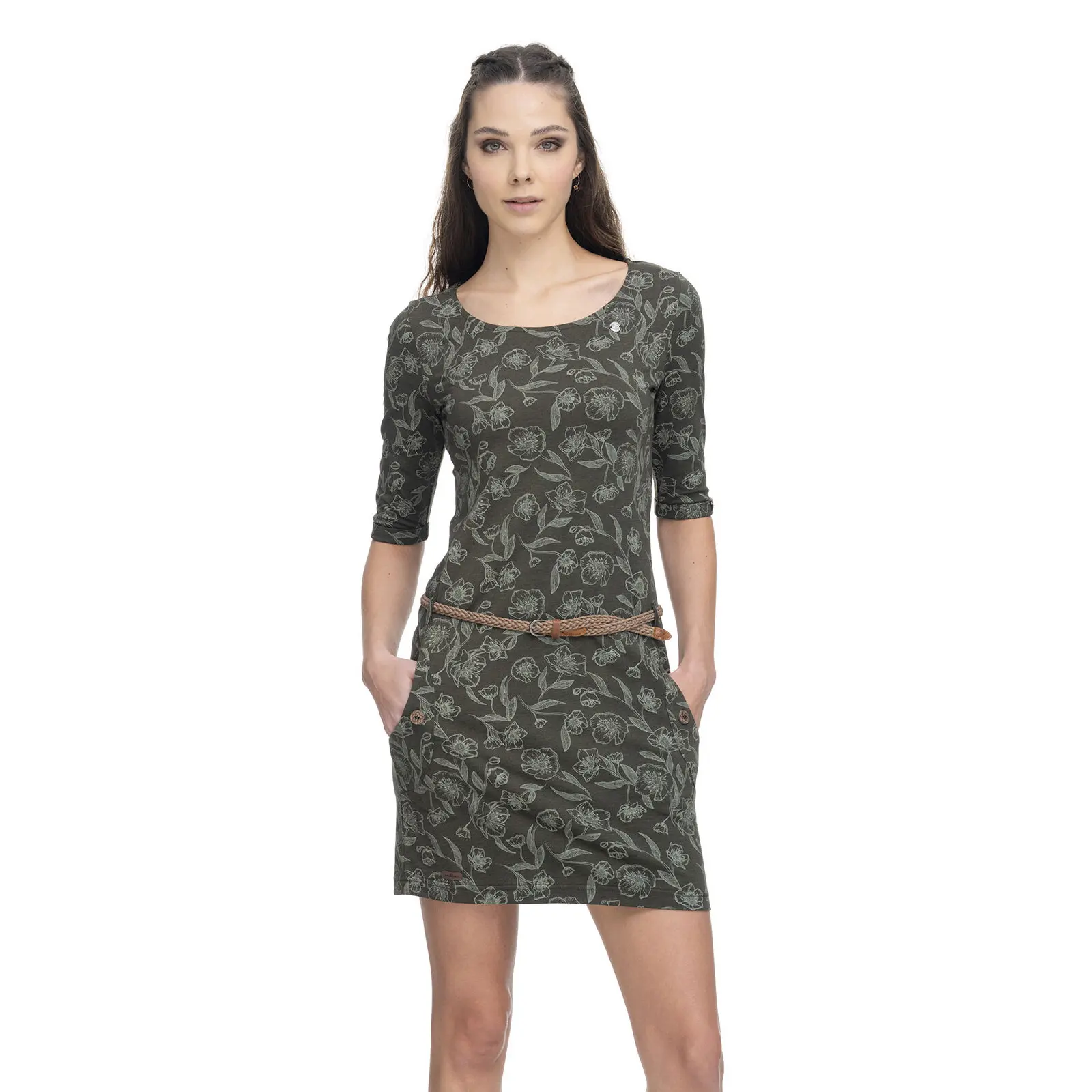 Blumenmuster Kleid Damen Ragwear Tanya