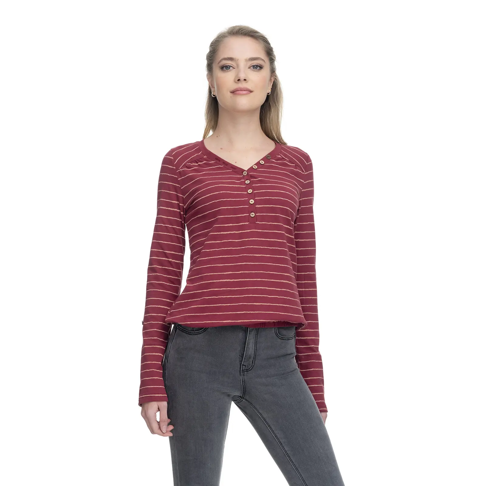 Damen Organic Langarm-T-Shirt Ragwear Pinch Gots