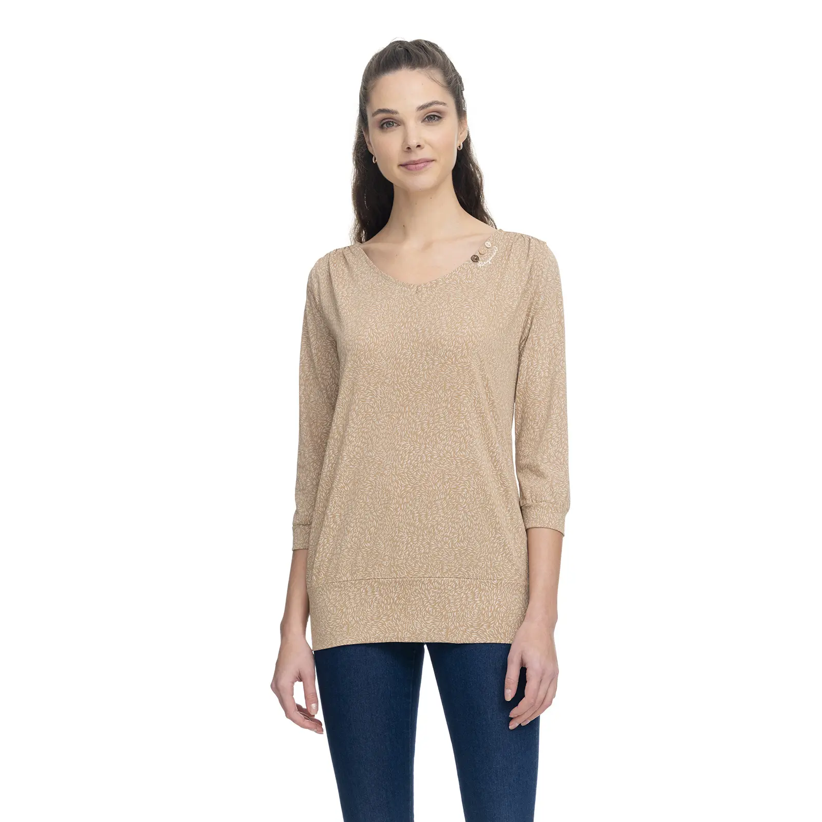 Blusa maniche lunghe organica donna  Casidy