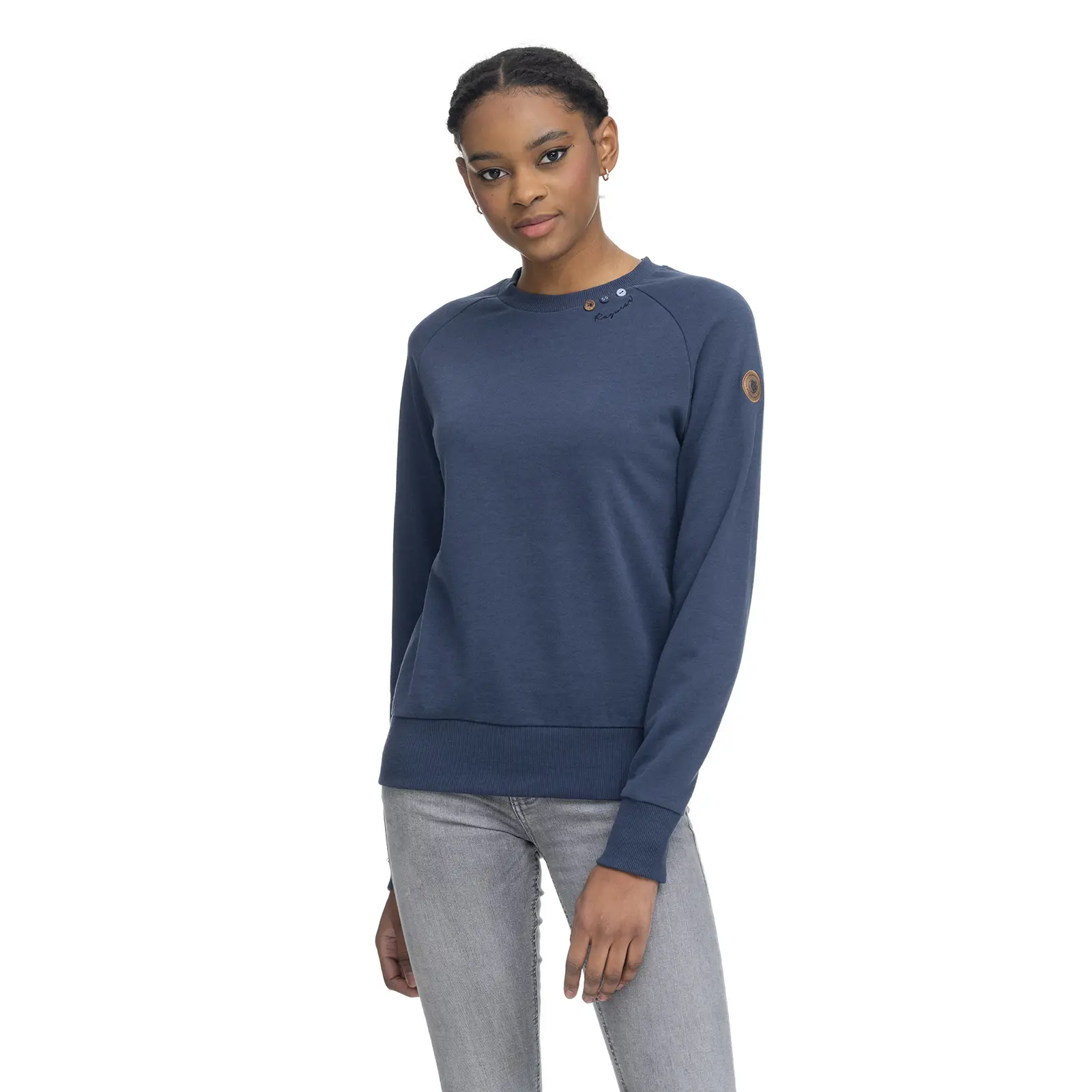 Sweatshirt Damen Ragwear Flora Crew Organic
