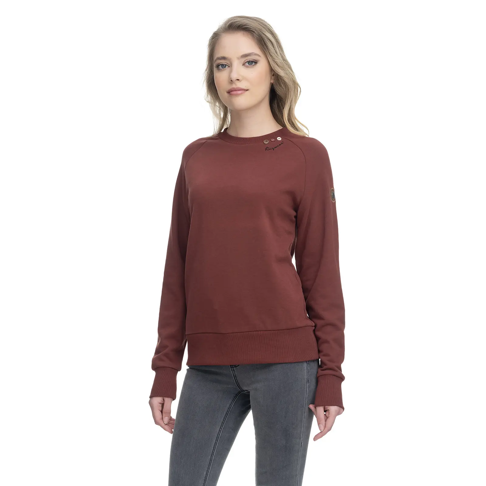 Sweatshirt Damen Ragwear Flora Crew Organic