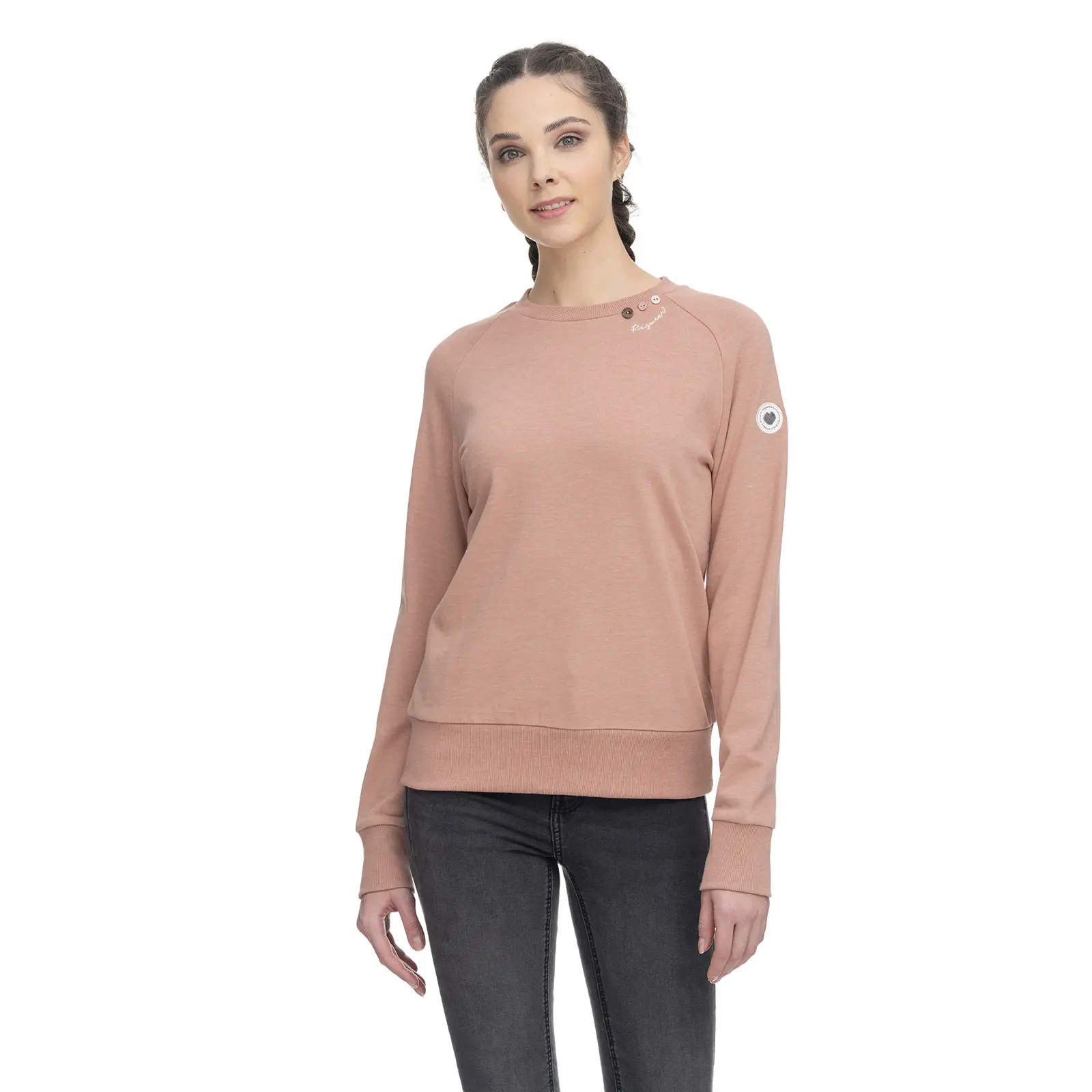 Sweatshirt Damen Ragwear Flora Crew Organic
