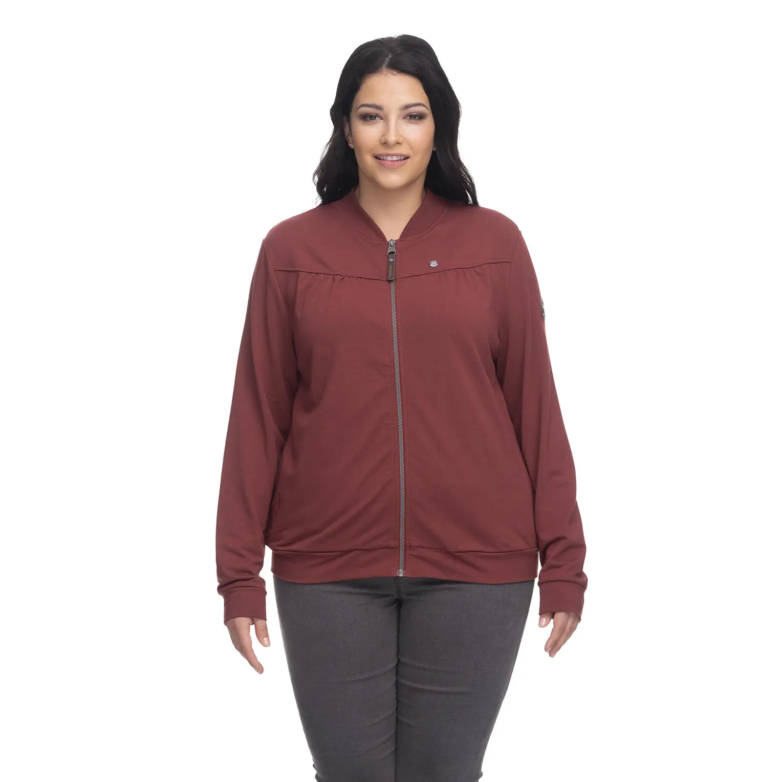 Sweatshirt mit Reißverschluss, Damen Ragwear Kenia Plus