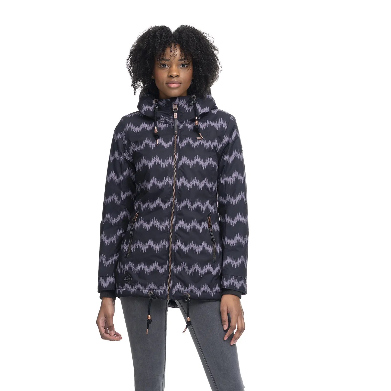 Damen-Daunenjacke Ragwear Zuzka Forest