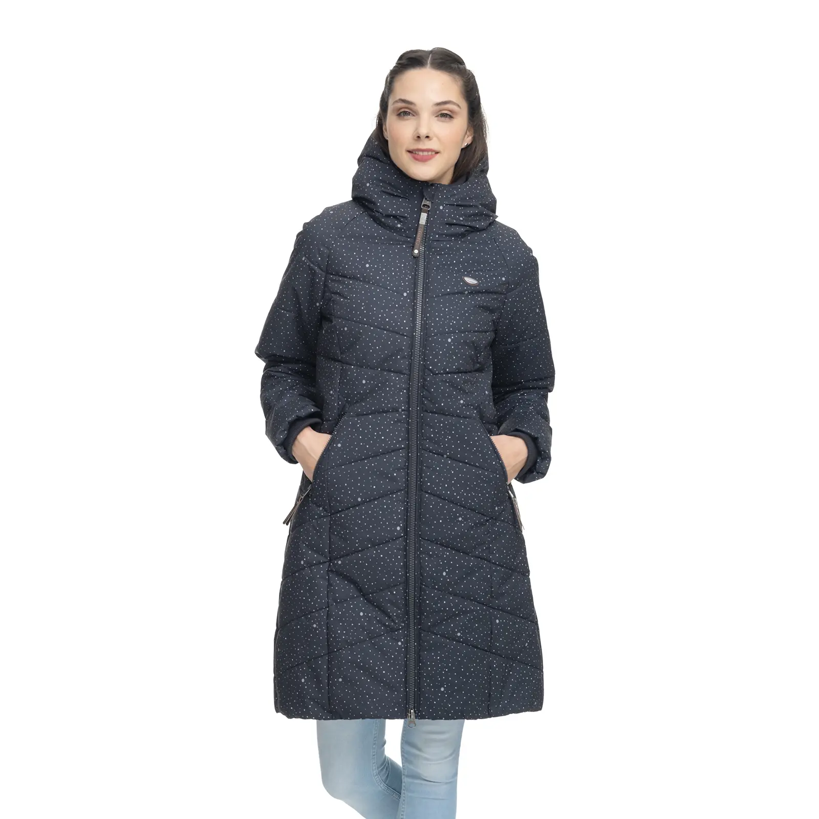 Damen-Daunenjacke Ragwear Dizzie Dots