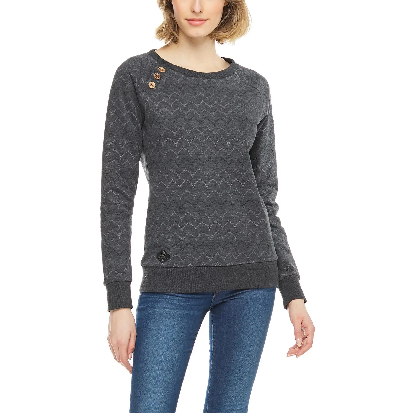Sweatshirt Damen Ragwear Daria Chevron