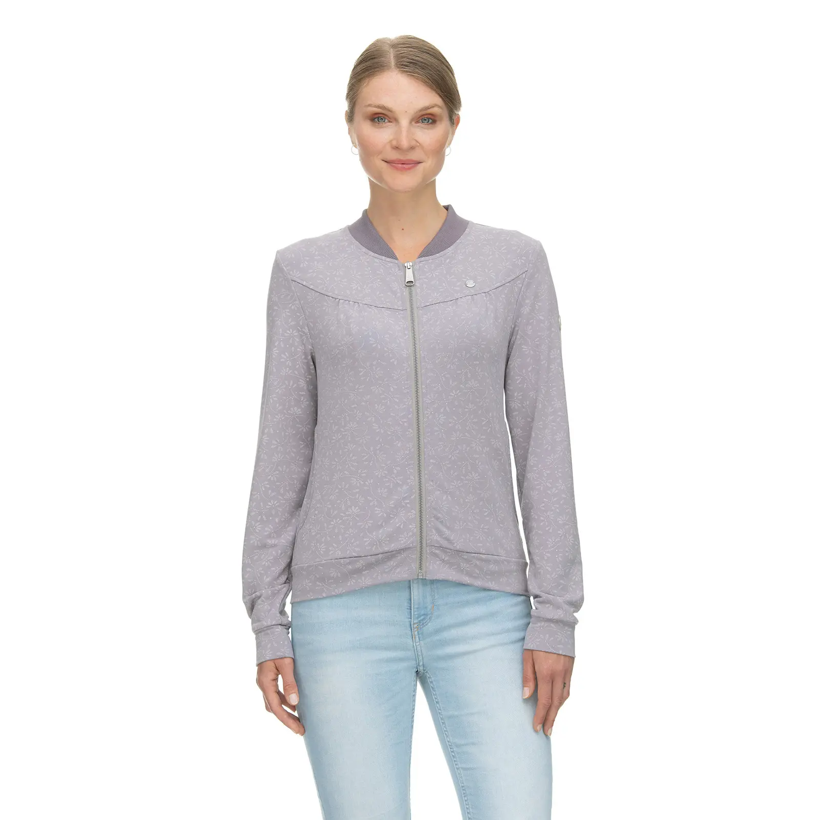 Sweatshirt mit Reißverschluss, Damen Ragwear Kenia Print