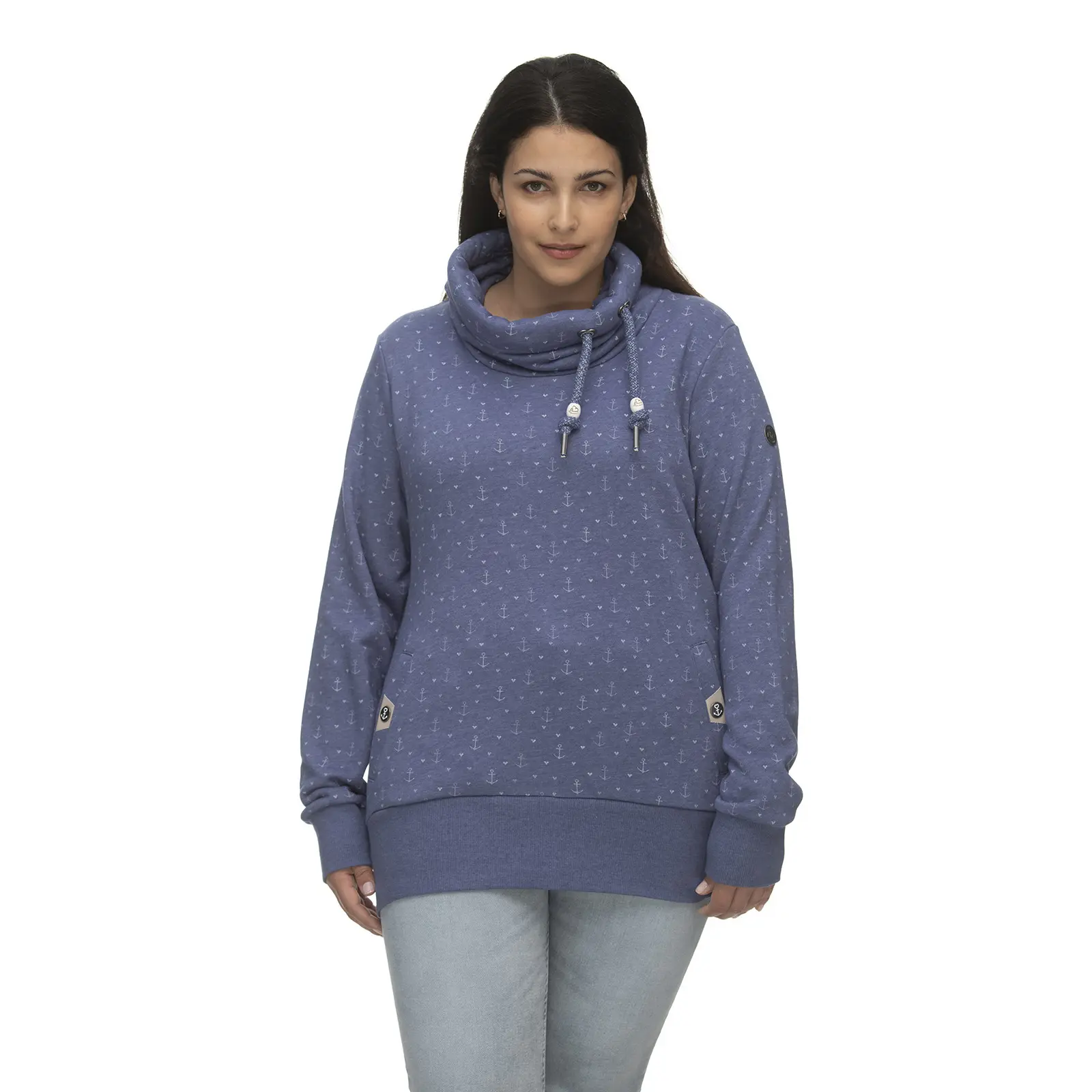 Hoodie Damen Ragwear Rylie Marina Plus