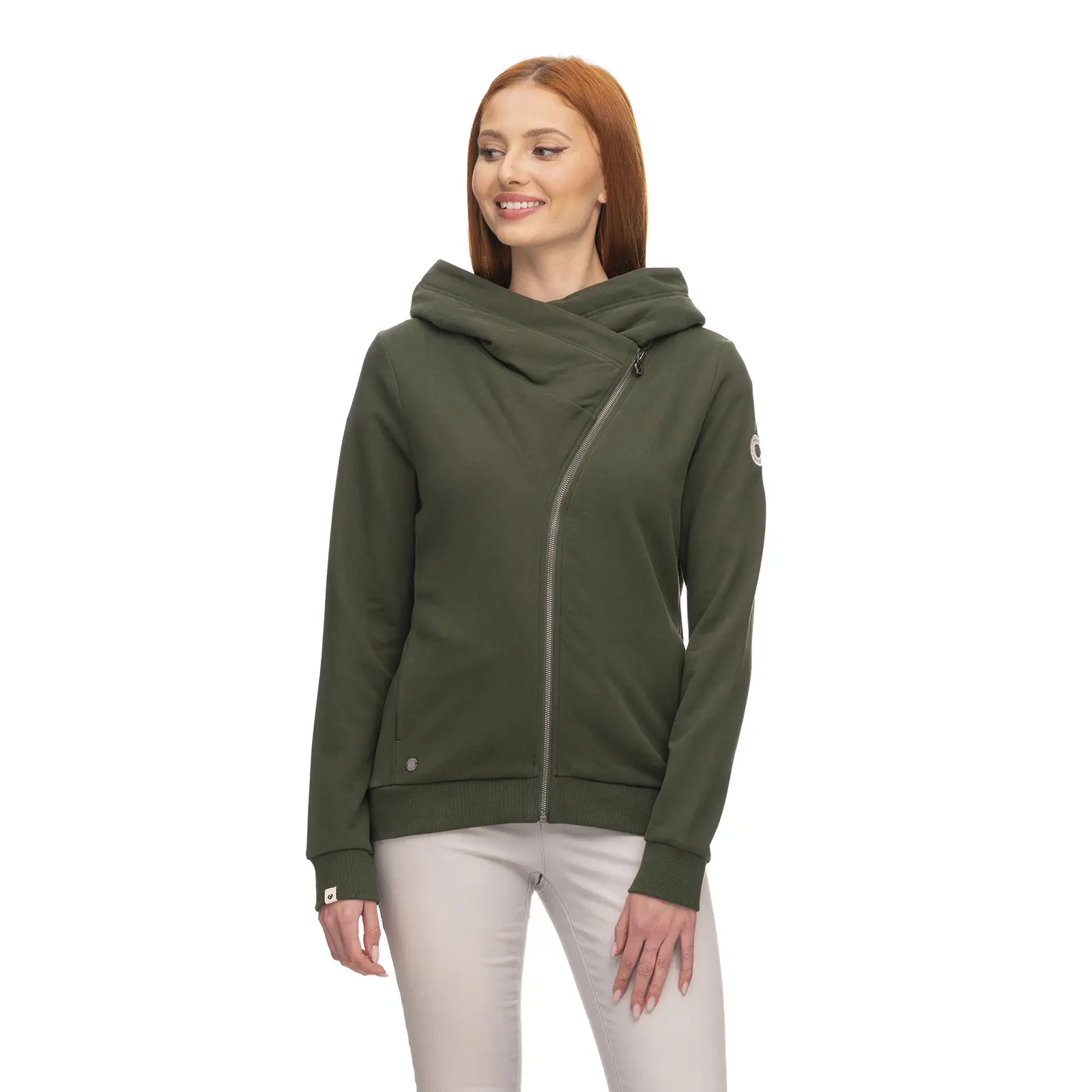 Hoodie Damen Ragwear Asymi Organic Gots
