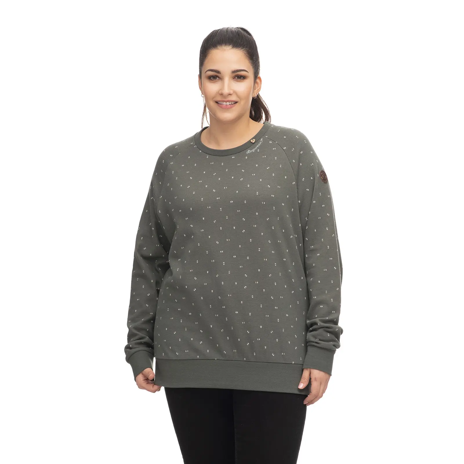 Sweatshirt Damen Ragwear Johanka Triangles Plus