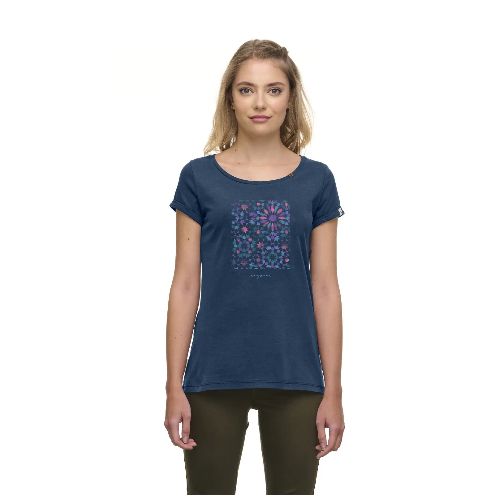 Damen T-Shirt Ragwear Florah Mosaic Gots