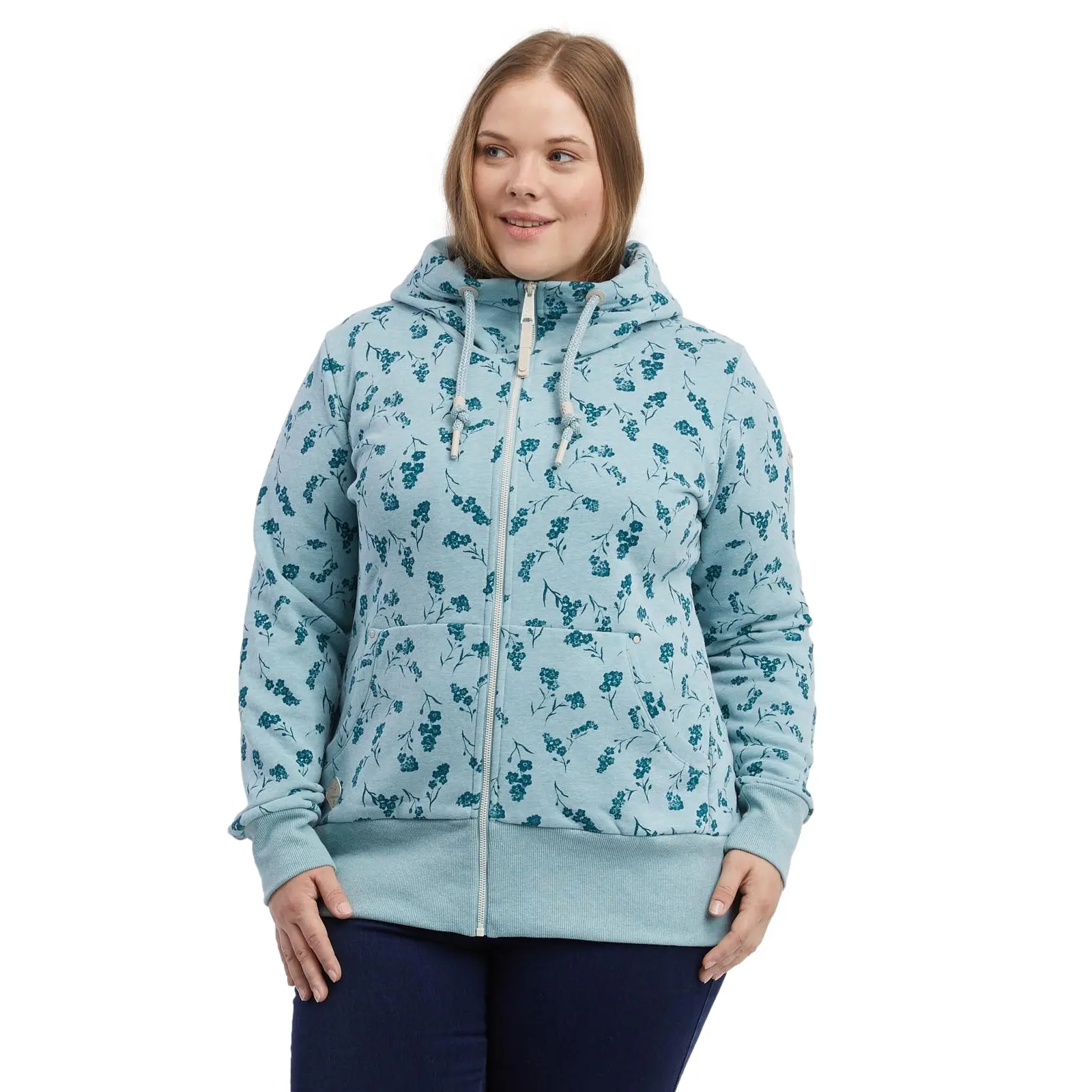 Hoodie Damen Ragwear Neska Flower